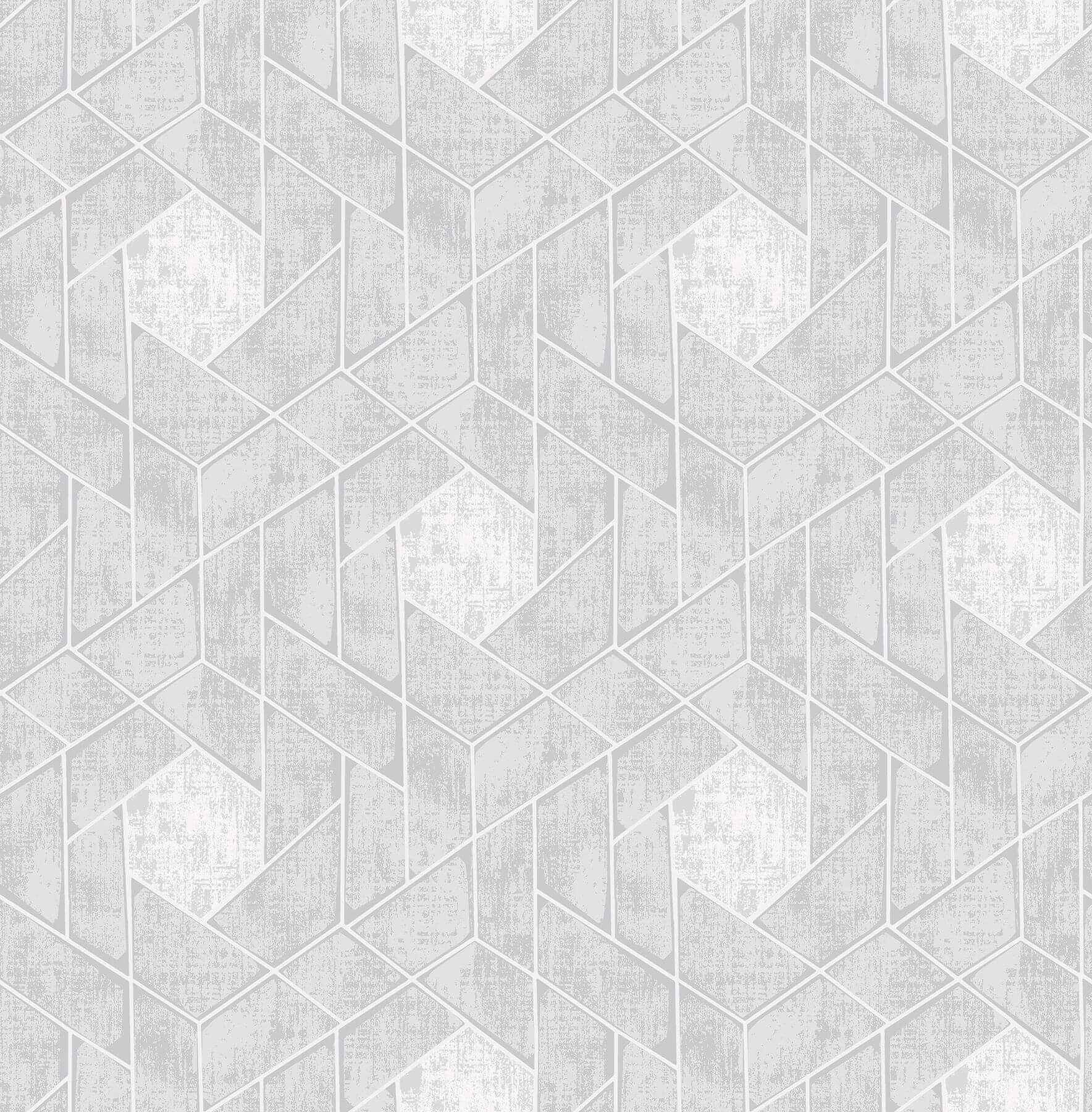 Granada Light Grey Grey Geometric Wallpaper - York Wallcoverings - 2964-25902 - York Wallcoverings Wallpaper