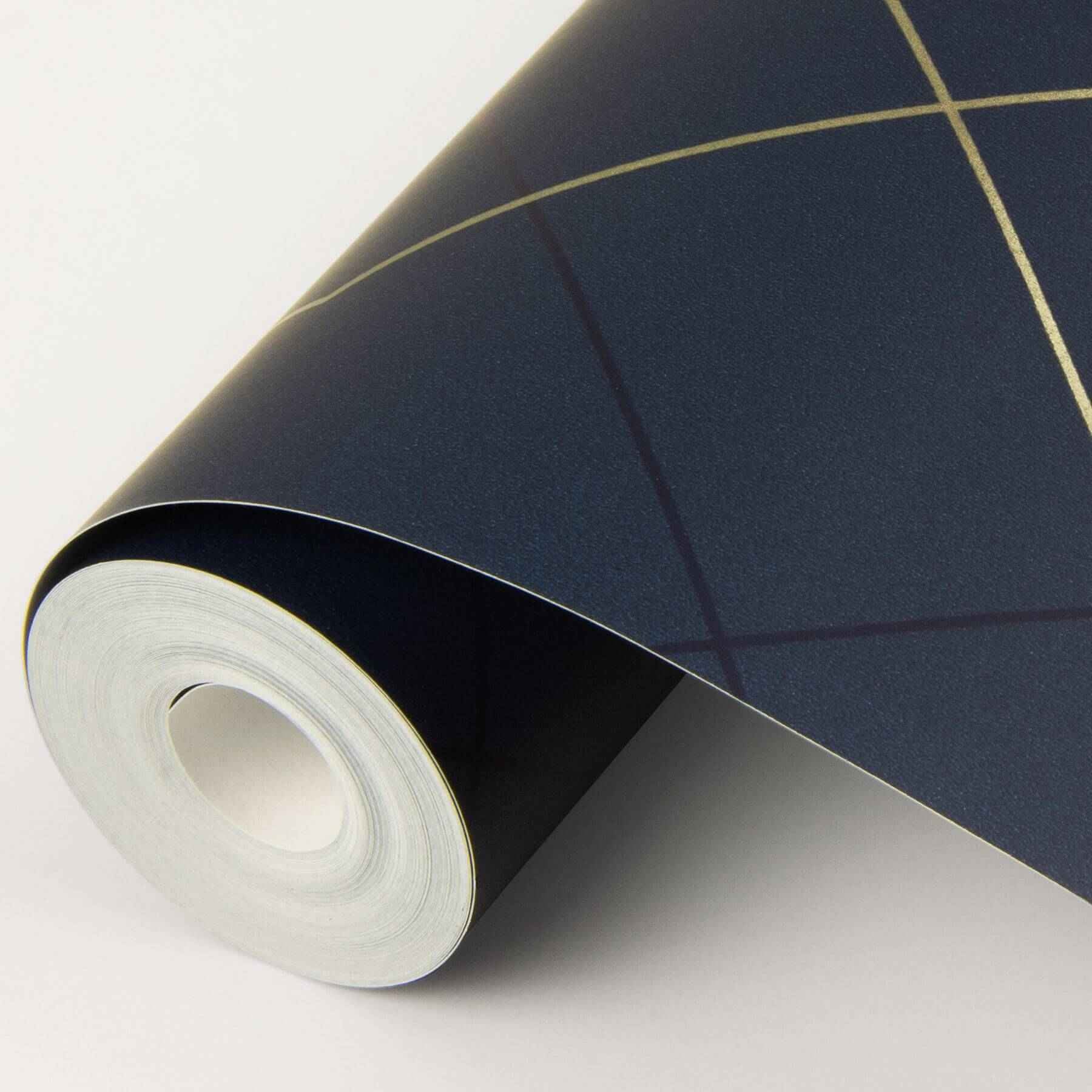 Ballard Indigo Geometric Wallpaper - York Wallcoverings - 2964-25913 - York Wallcoverings Wallpaper
