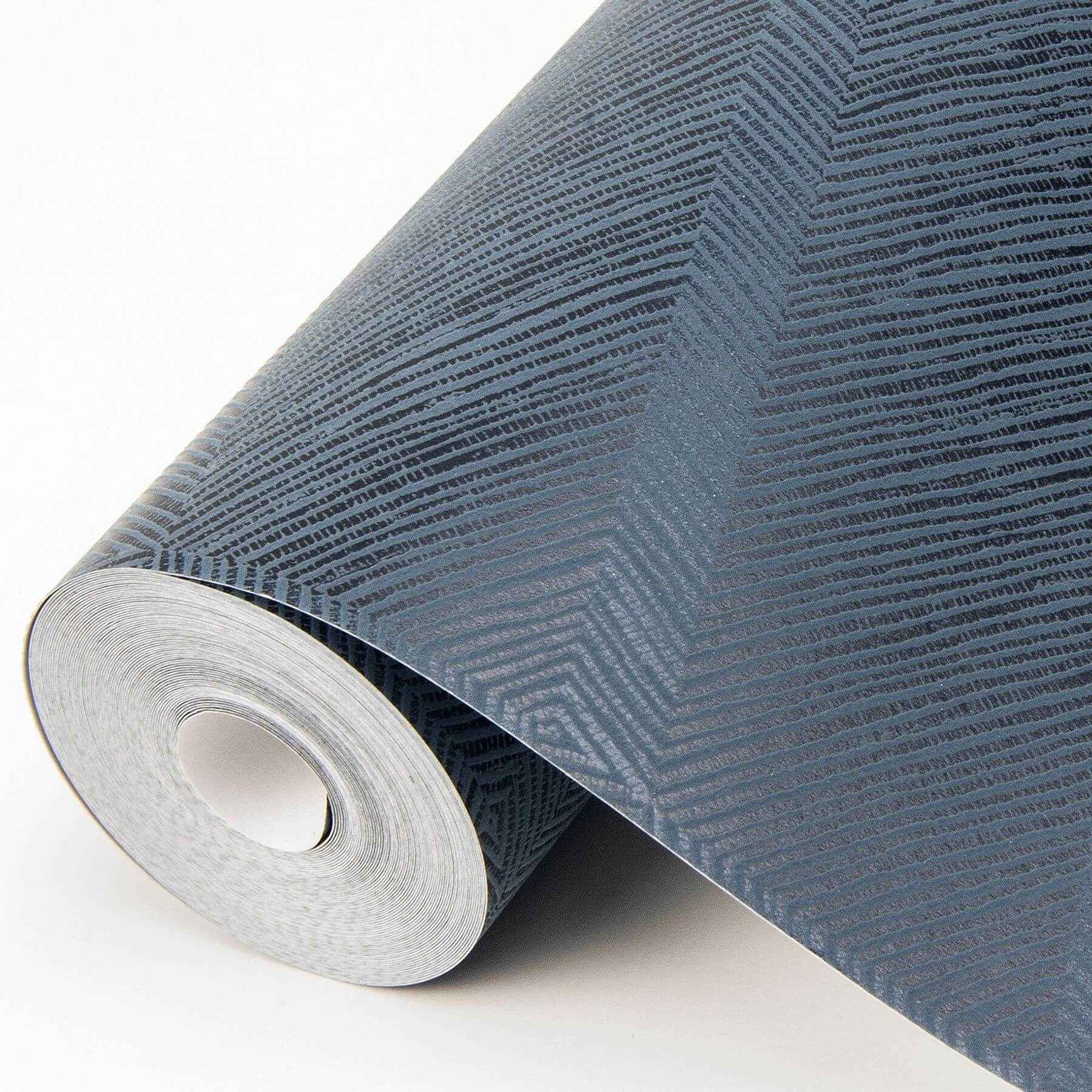 Aspen Indigo Chevron Wallpaper - York Wallcoverings - 2964-25917 - York Wallcoverings Wallpaper