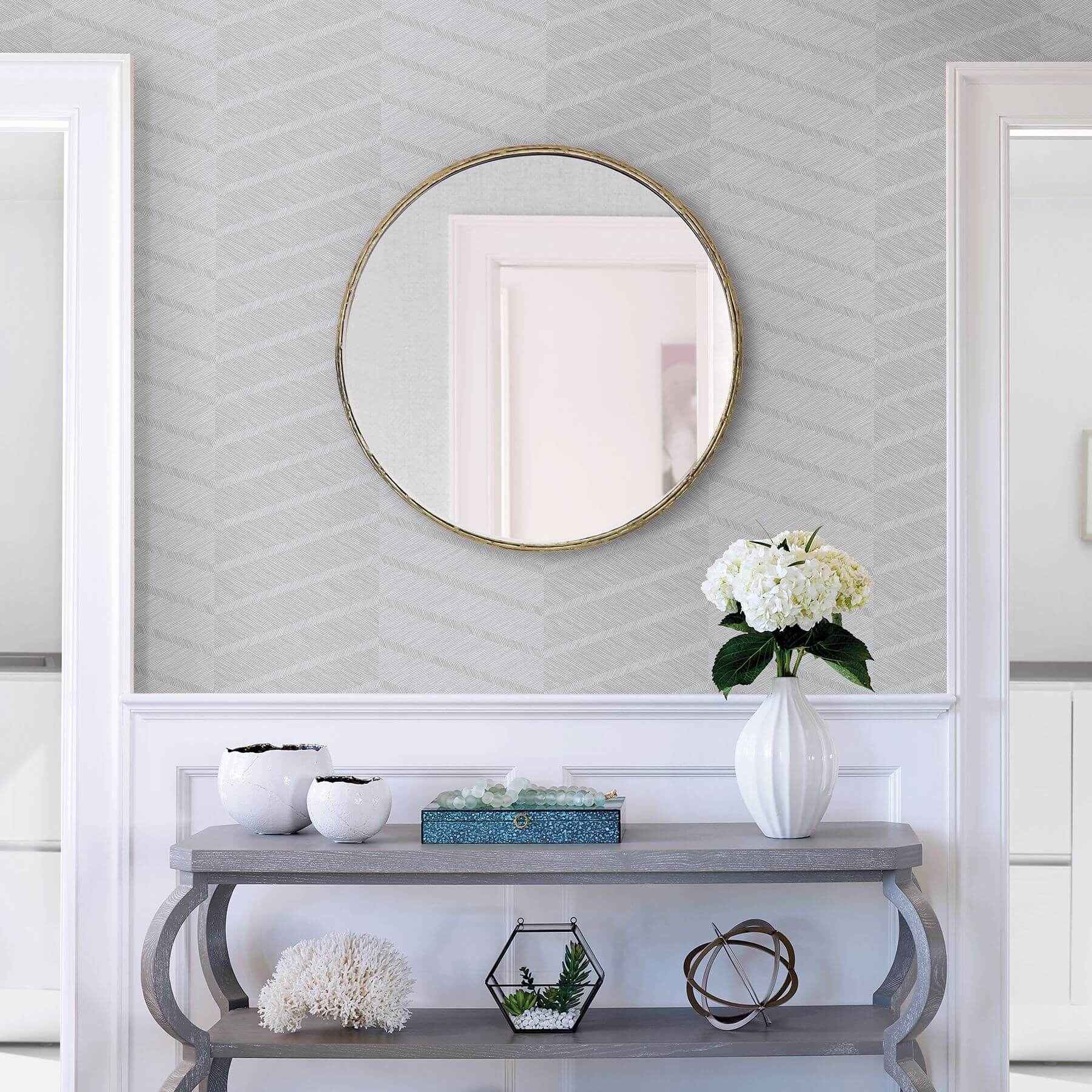 Aspen Grey Chevron Wallpaper - York Wallcoverings - 2964-25920 - York Wallcoverings Wallpaper