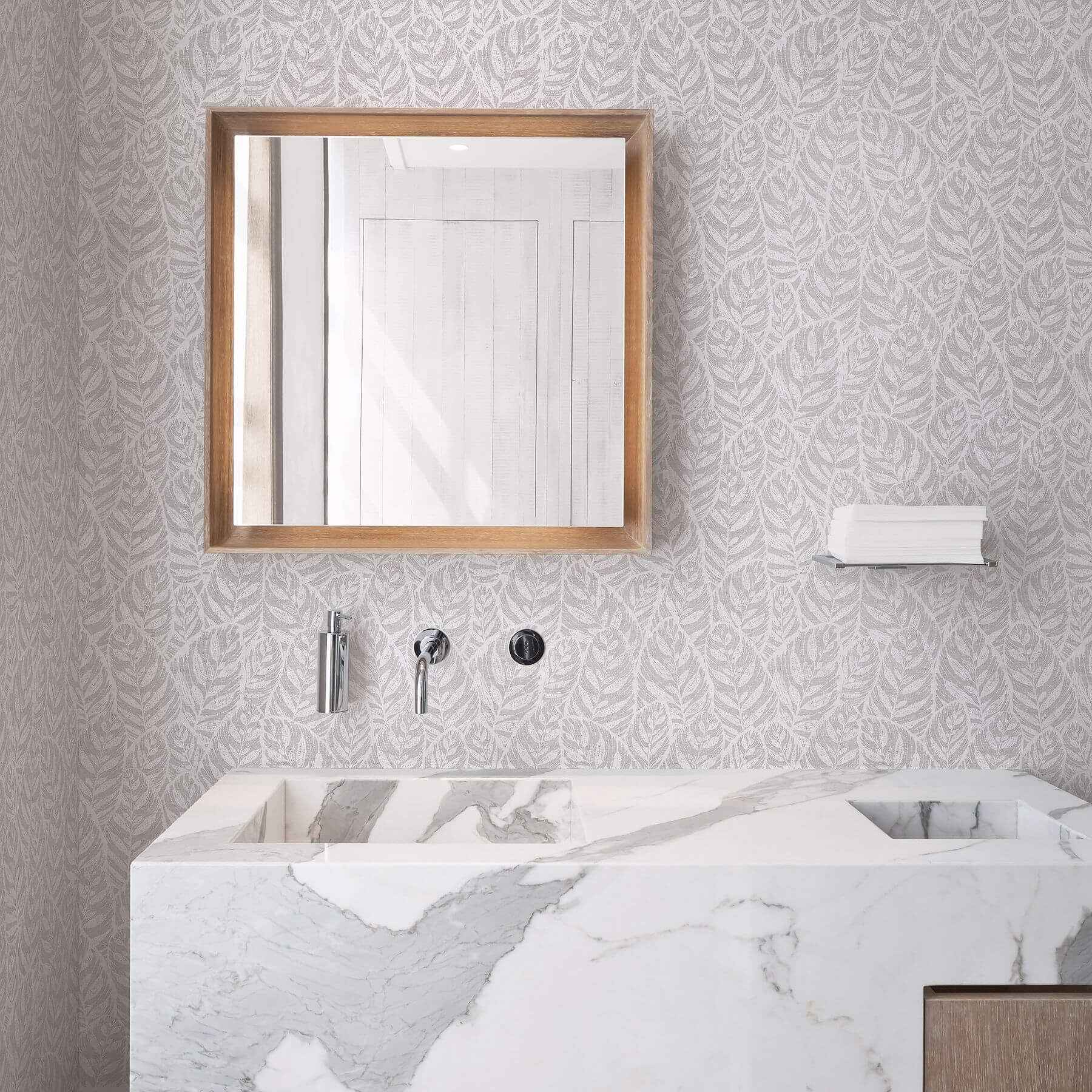 Del Grey Grey Botanical Wallpaper - York Wallcoverings - 2964-25925 - York Wallcoverings Wallpaper