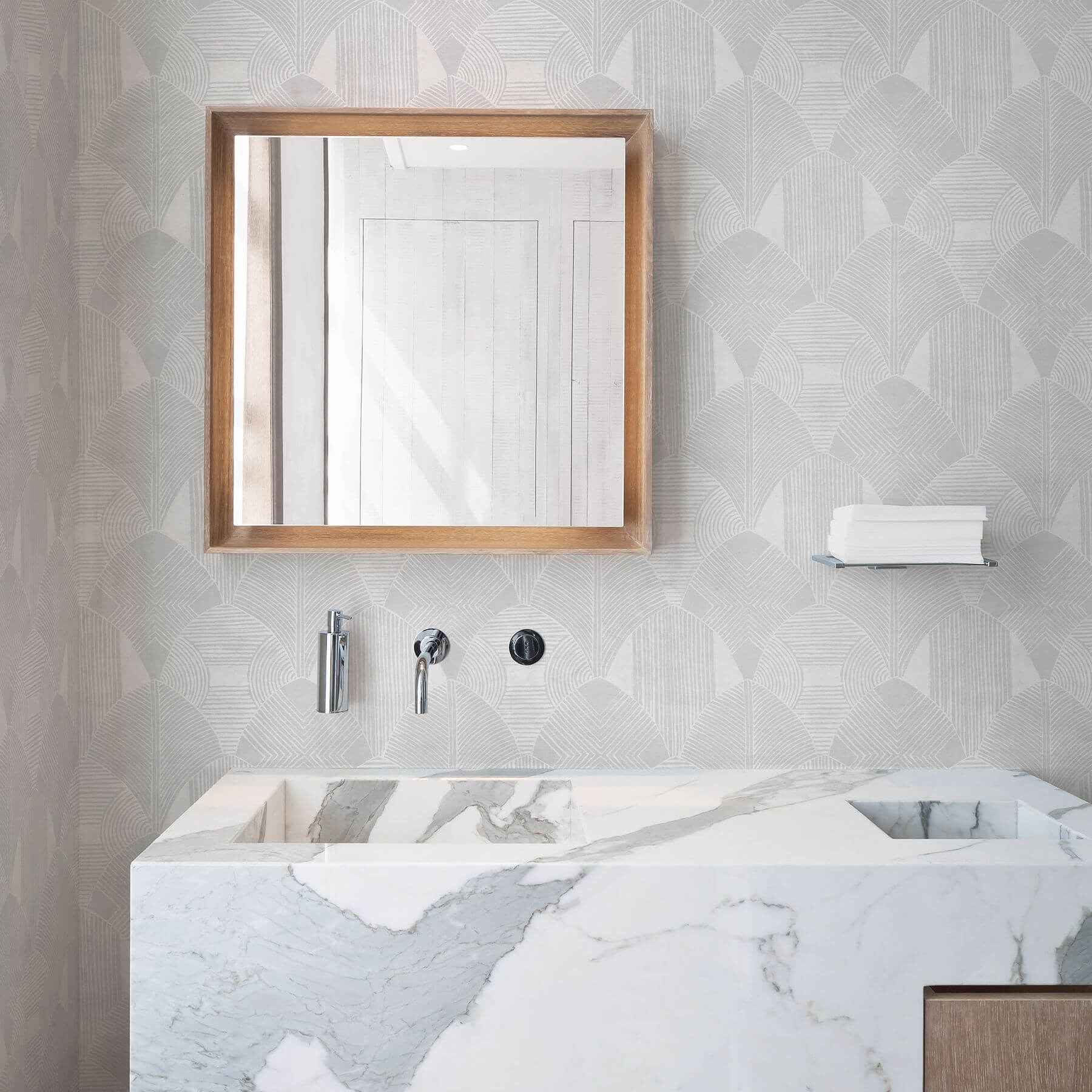 Westport Dove Geometric Wallpaper - York Wallcoverings - 2964-25930 - York Wallcoverings Wallpaper