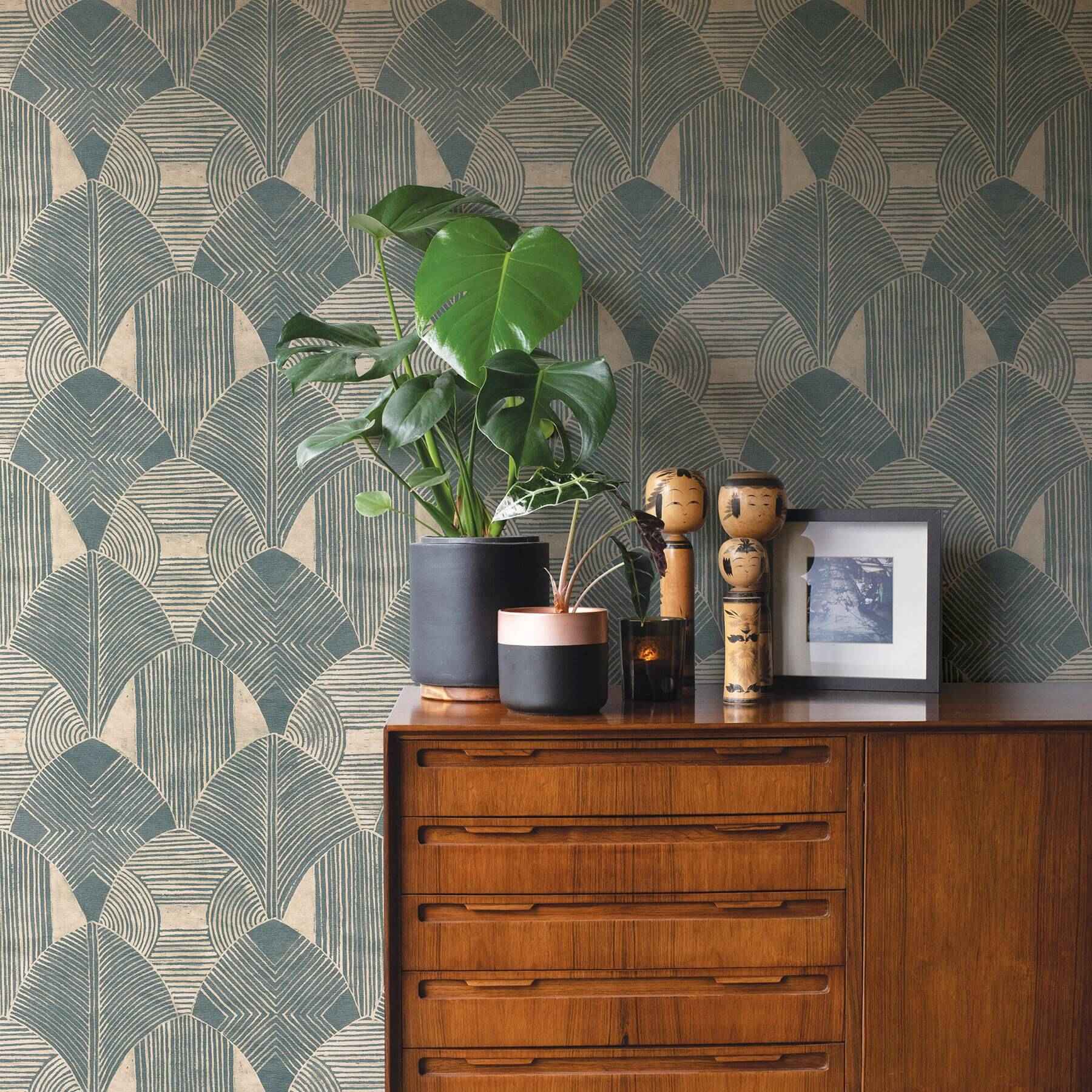 Westport Teal Geometric Wallpaper - York Wallcoverings - 2964-25931 - York Wallcoverings Wallpaper