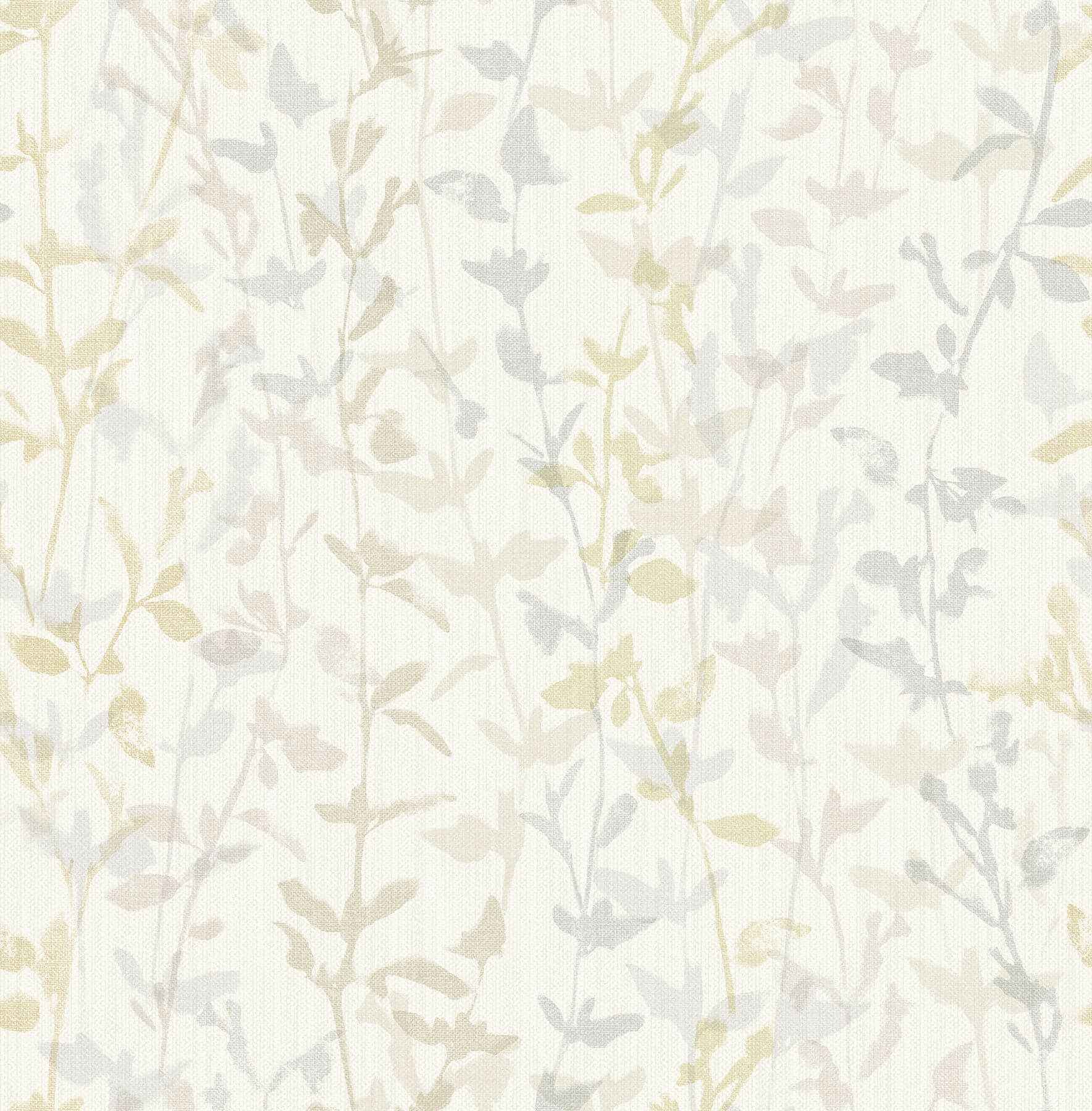 Thea Light Grey Floral Trail Wallpaper - York Wallcoverings - 2964-25933 - York Wallcoverings Wallpaper