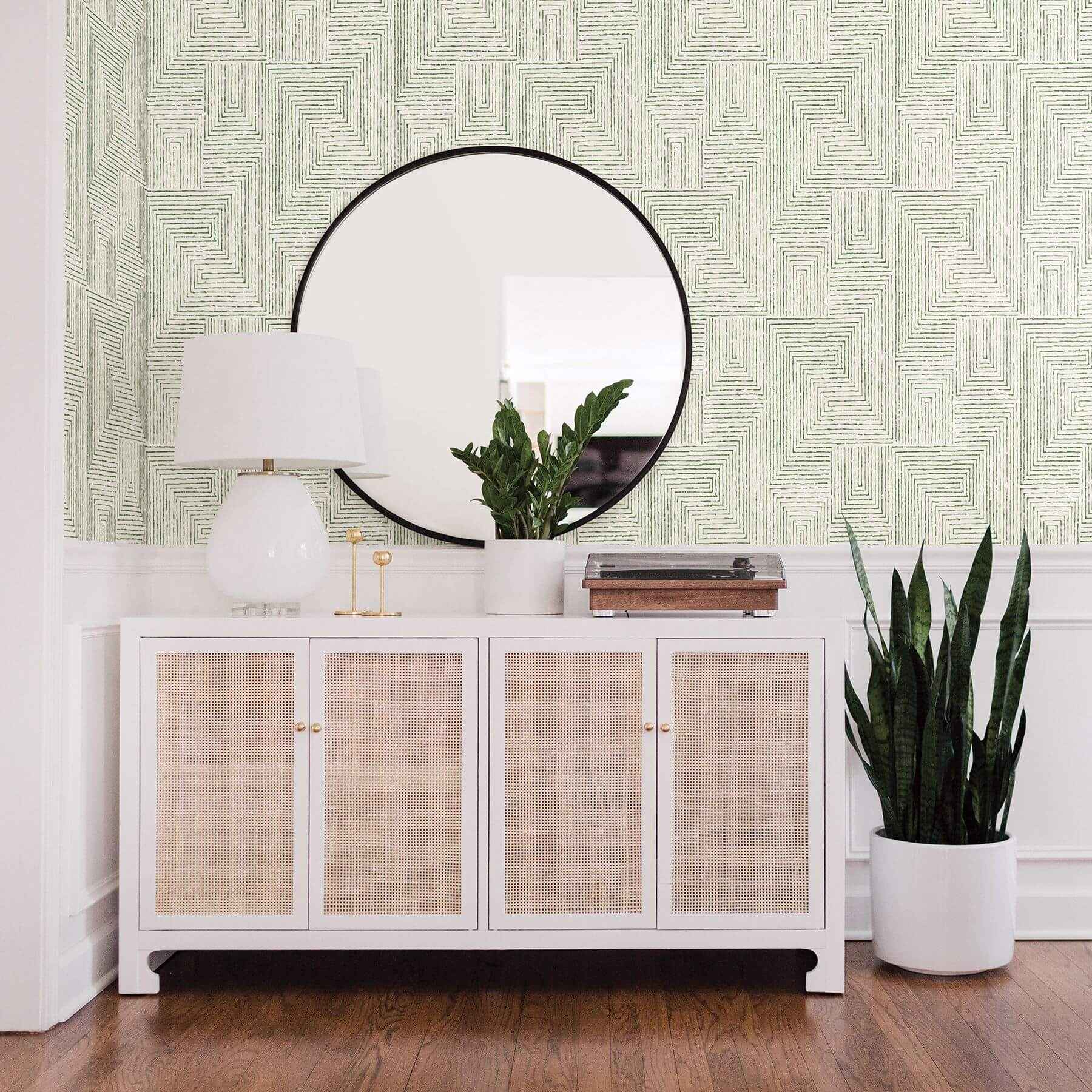 Merritt Green Geometric Wallpaper - York Wallcoverings - 2964-25954 - York Wallcoverings Wallpaper
