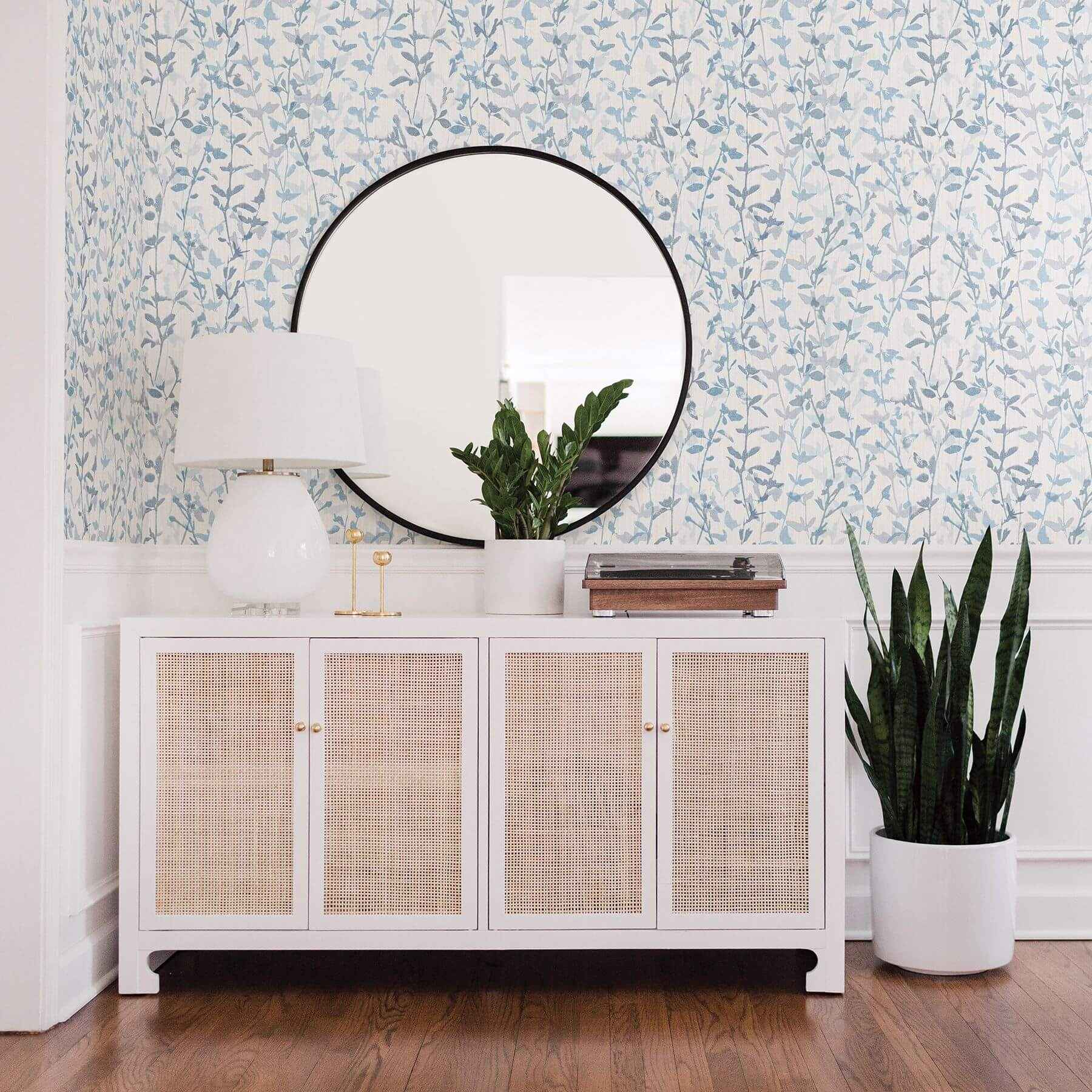 Thea Blue Floral Trail Wallpaper - York Wallcoverings - 2964-25966 - York Wallcoverings Wallpaper