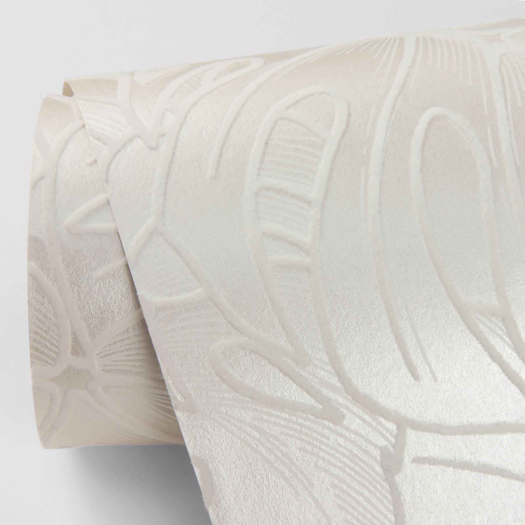 Balboa White Botanical Wallpaper - York Wallcoverings - 2964-87340 - York Wallcoverings Wallpaper