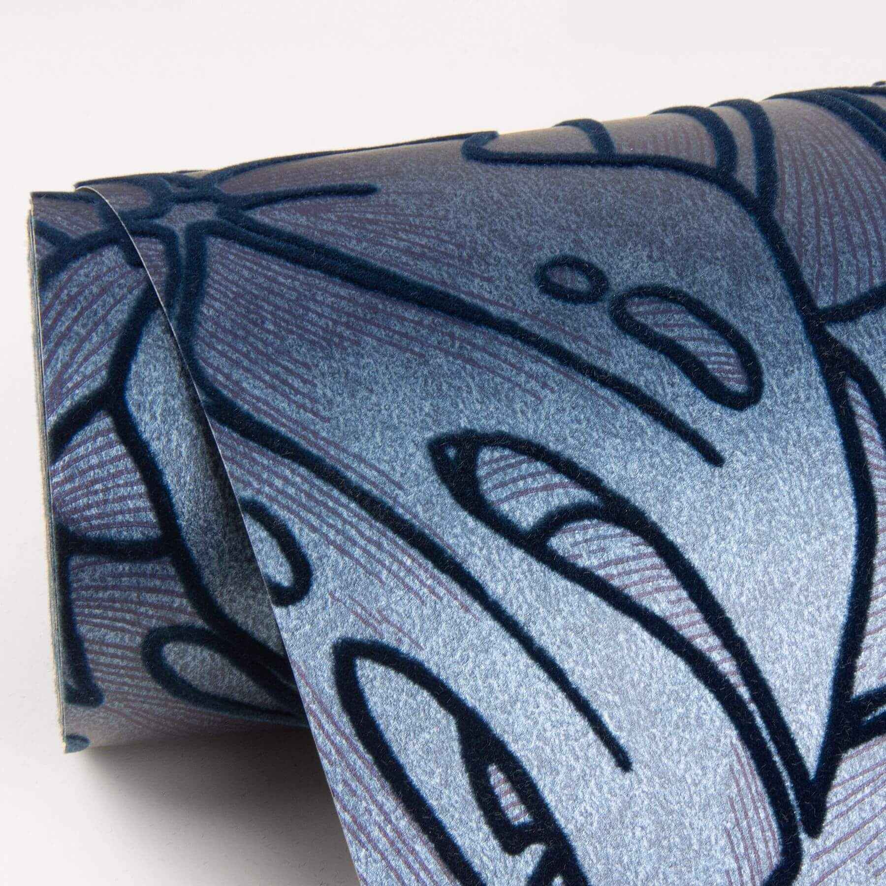 Balboa Indigo Botanical Wallpaper - York Wallcoverings - 2964-87342 - York Wallcoverings Wallpaper