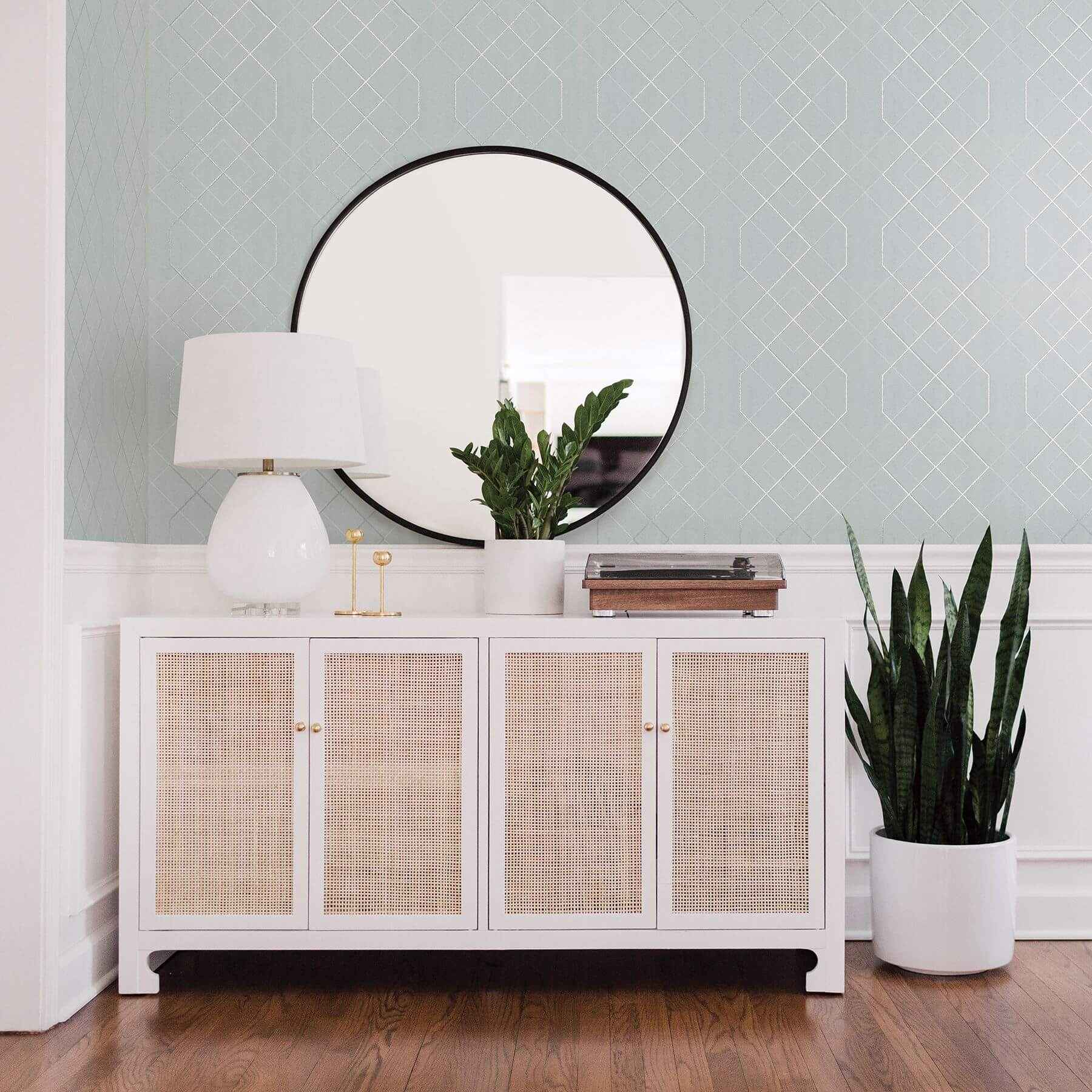 Ballard Light Blue Geometric Wallpaper - York Wallcoverings - 2964-87345 - York Wallcoverings Wallpaper