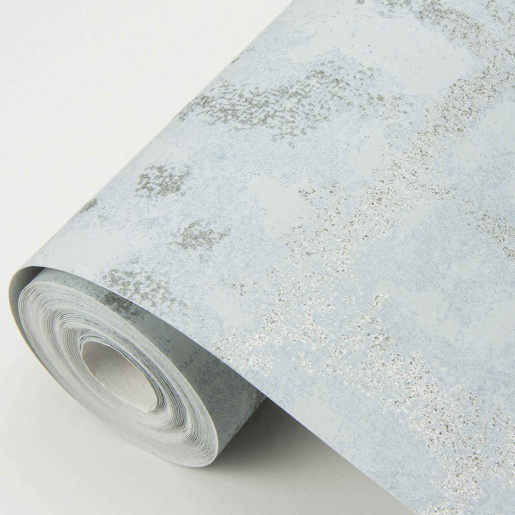 Shea Sky Blue Distressed Geometric Wallpaper - York Wallcoverings - 2964-87347 - York Wallcoverings Wallpaper