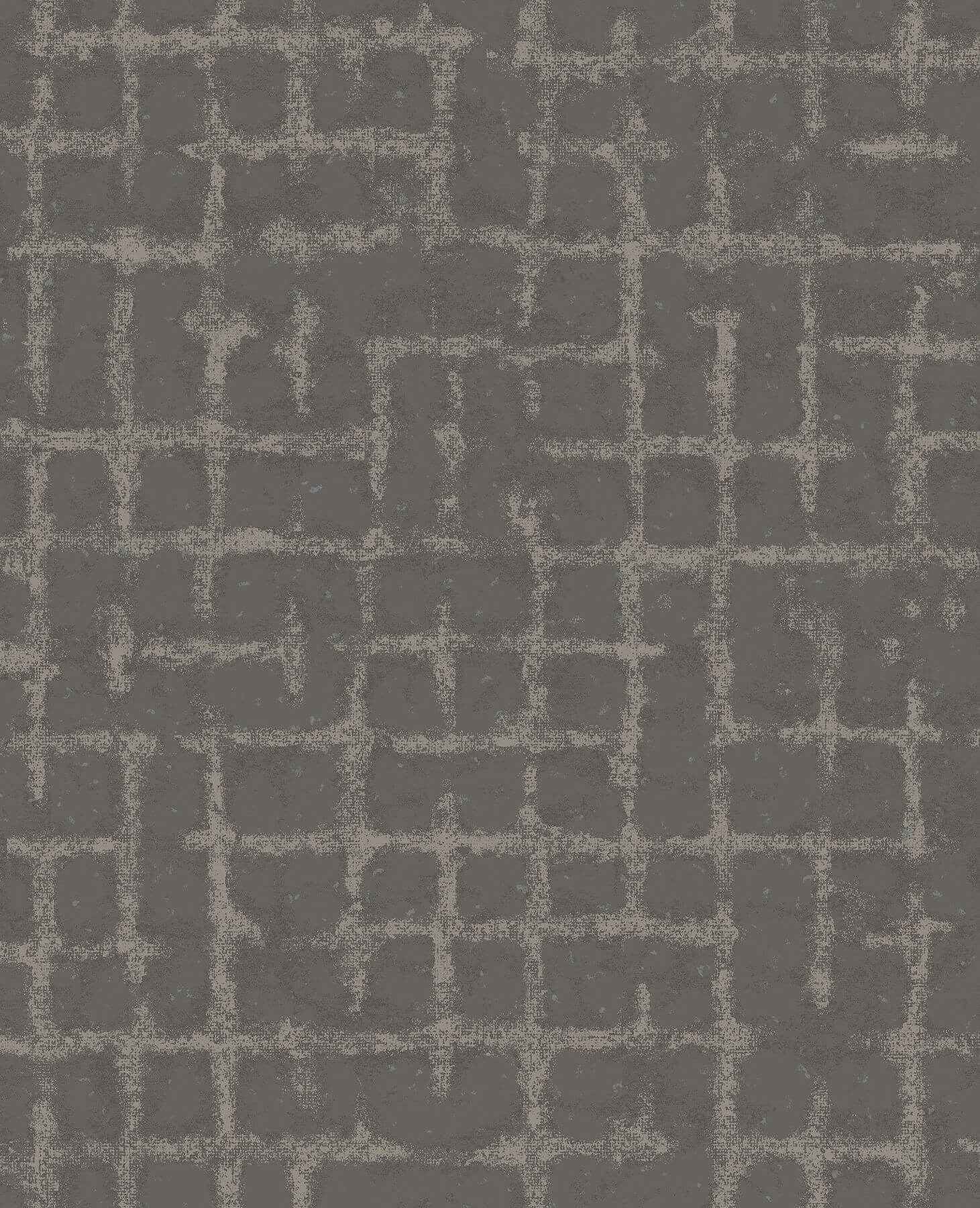 Shea Charcoal Distressed Geometric Wallpaper - York Wallcoverings - 2964-87349 - York Wallcoverings Wallpaper