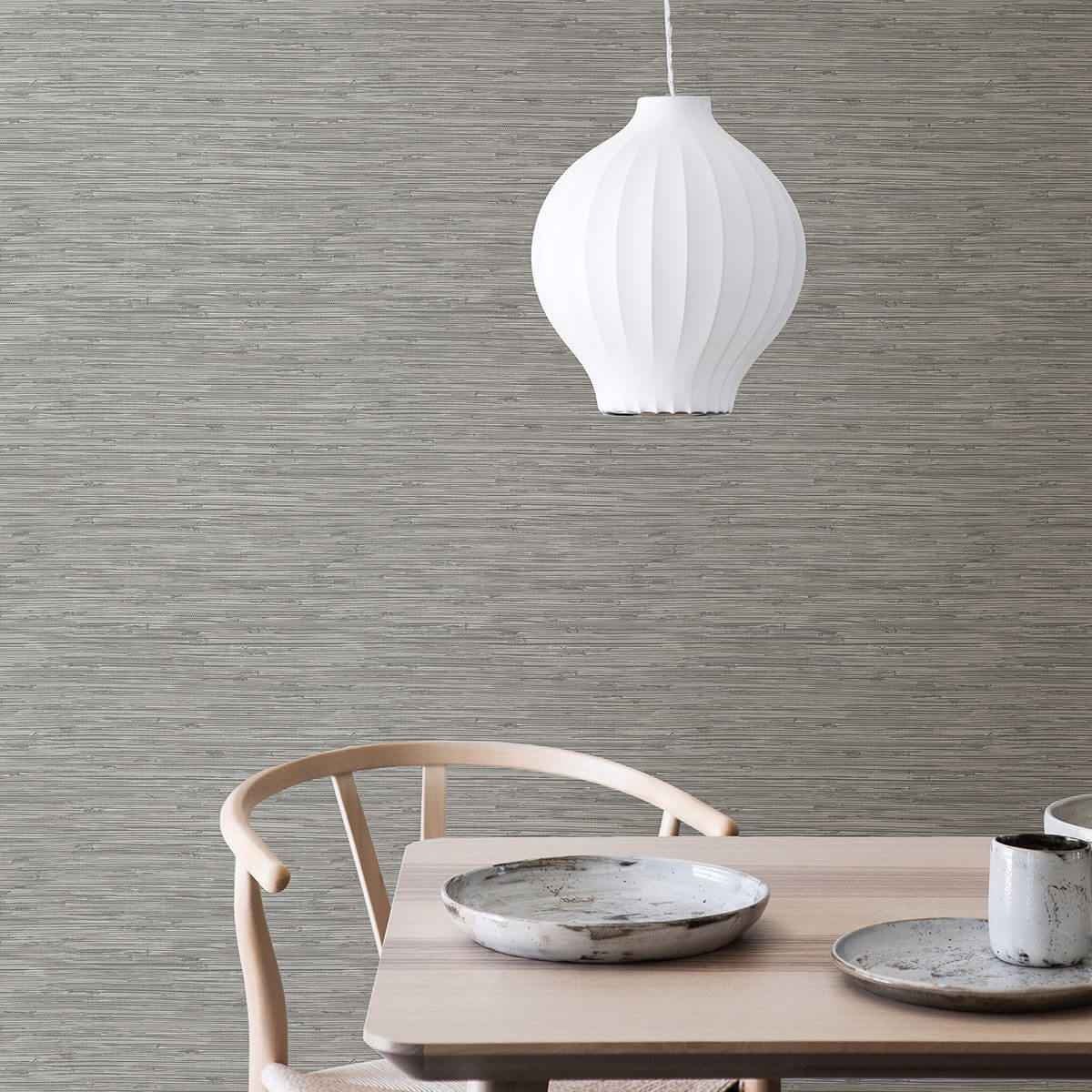 Sisal Stone Peel and Stick Wallpaper - York Wallcoverings - NH3062 - York Wallcoverings Wallpaper