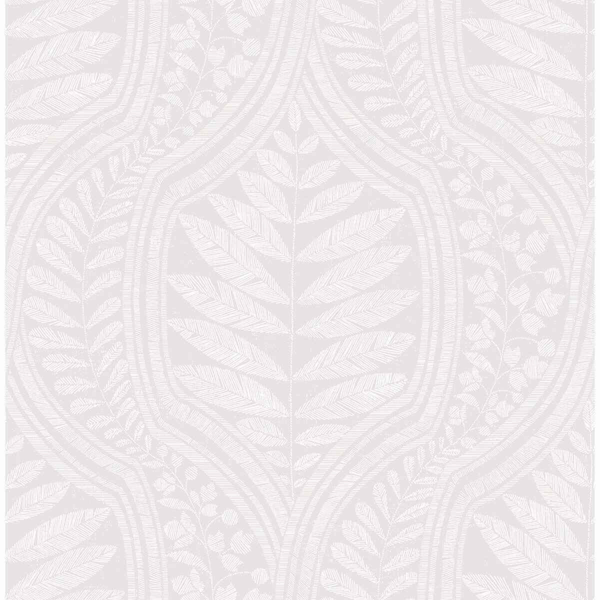 Juno Light Grey Grey Ogee Wallpaper - York Wallcoverings - 2964-25948 - York Wallcoverings Wallpaper