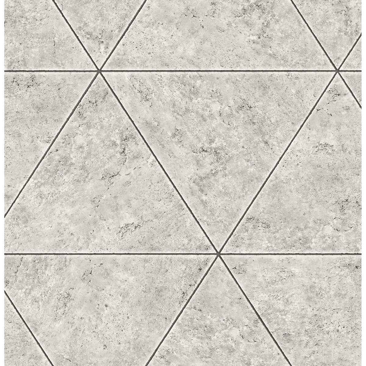 Benson Grey Marble Triangle Wallpaper - York Wallcoverings - FD41760 - York Wallcoverings Wallpaper