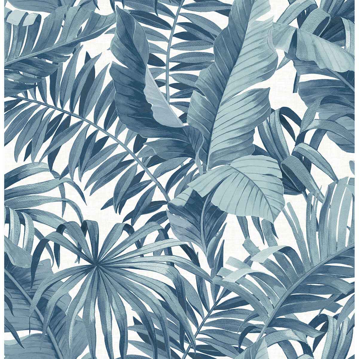 Alfresco Blue Tropical Palm Wallpaper - York Wallcoverings - 2969-24133 - York Wallcoverings Wallpaper