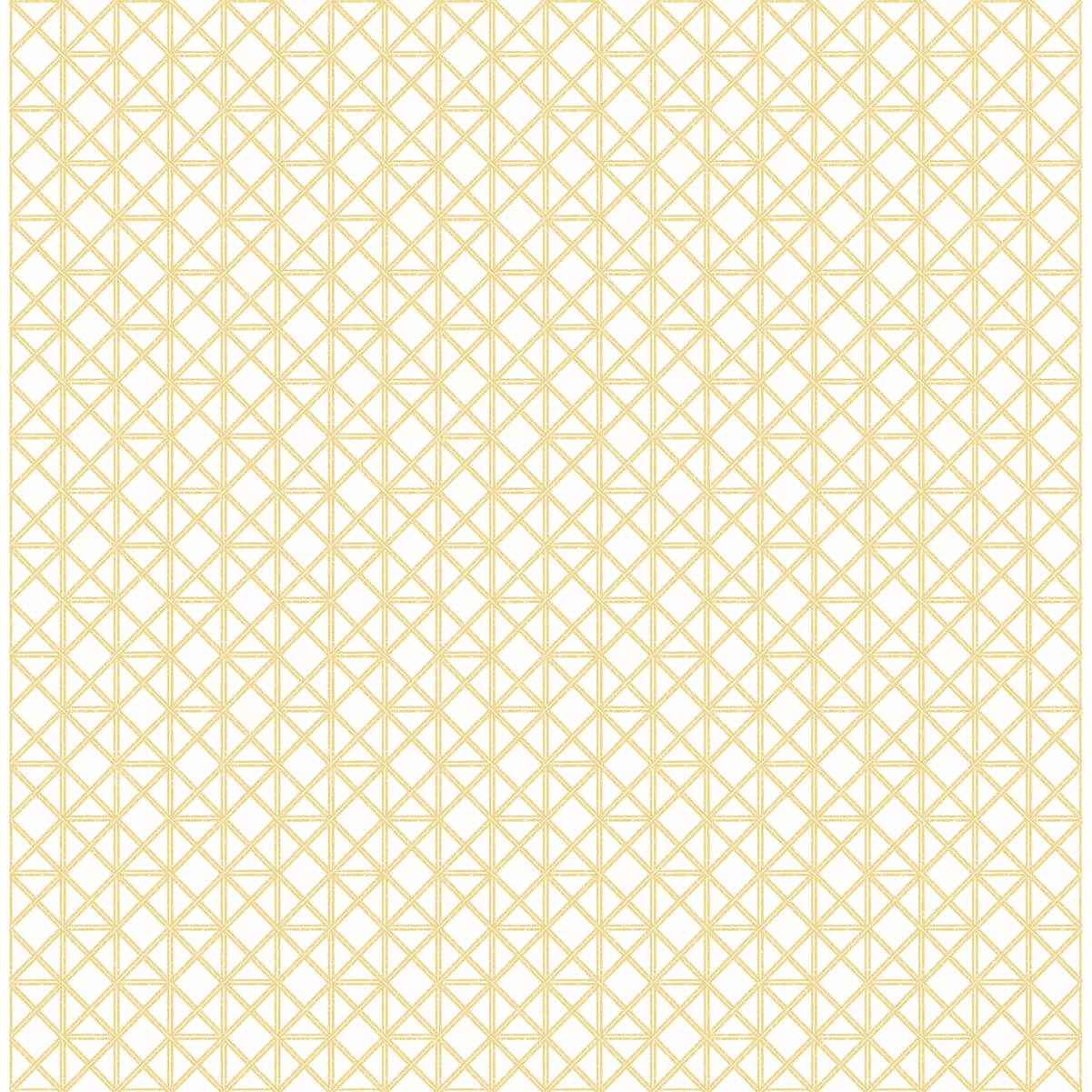 Lisbeth Yellow Geometric Lattice Wallpaper - York Wallcoverings - 2969-26003 - York Wallcoverings Wallpaper