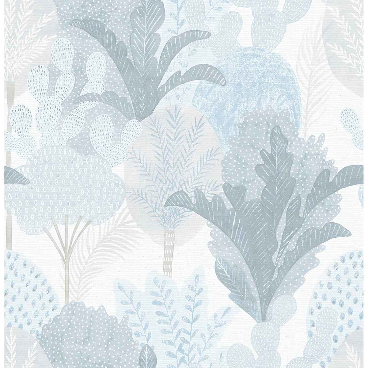 Ari Blue Desert Oasis Wallpaper - York Wallcoverings - 2969-26048