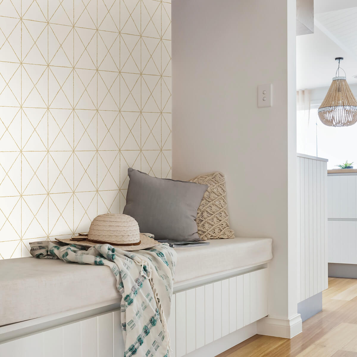 white-gold-get-in-line-peel-and-stick-wallpaper-york-wallcoverings-nus3577 - York Wallcoverings Wallpaper