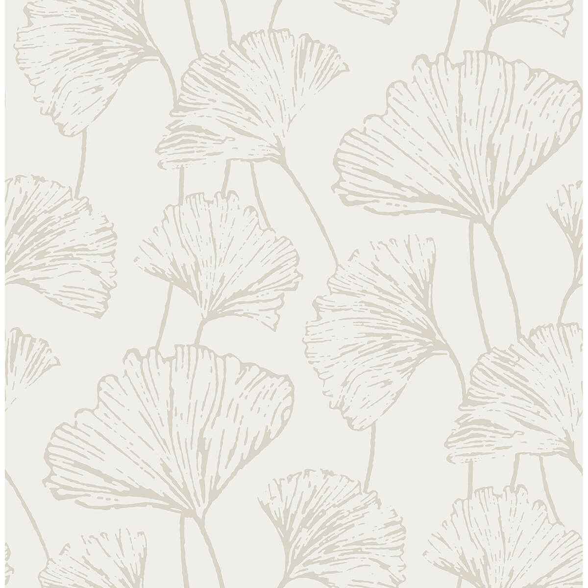 Silver Hikarigaoka Peel and Stick Wallpaper - York Wallcoverings - NUS3578