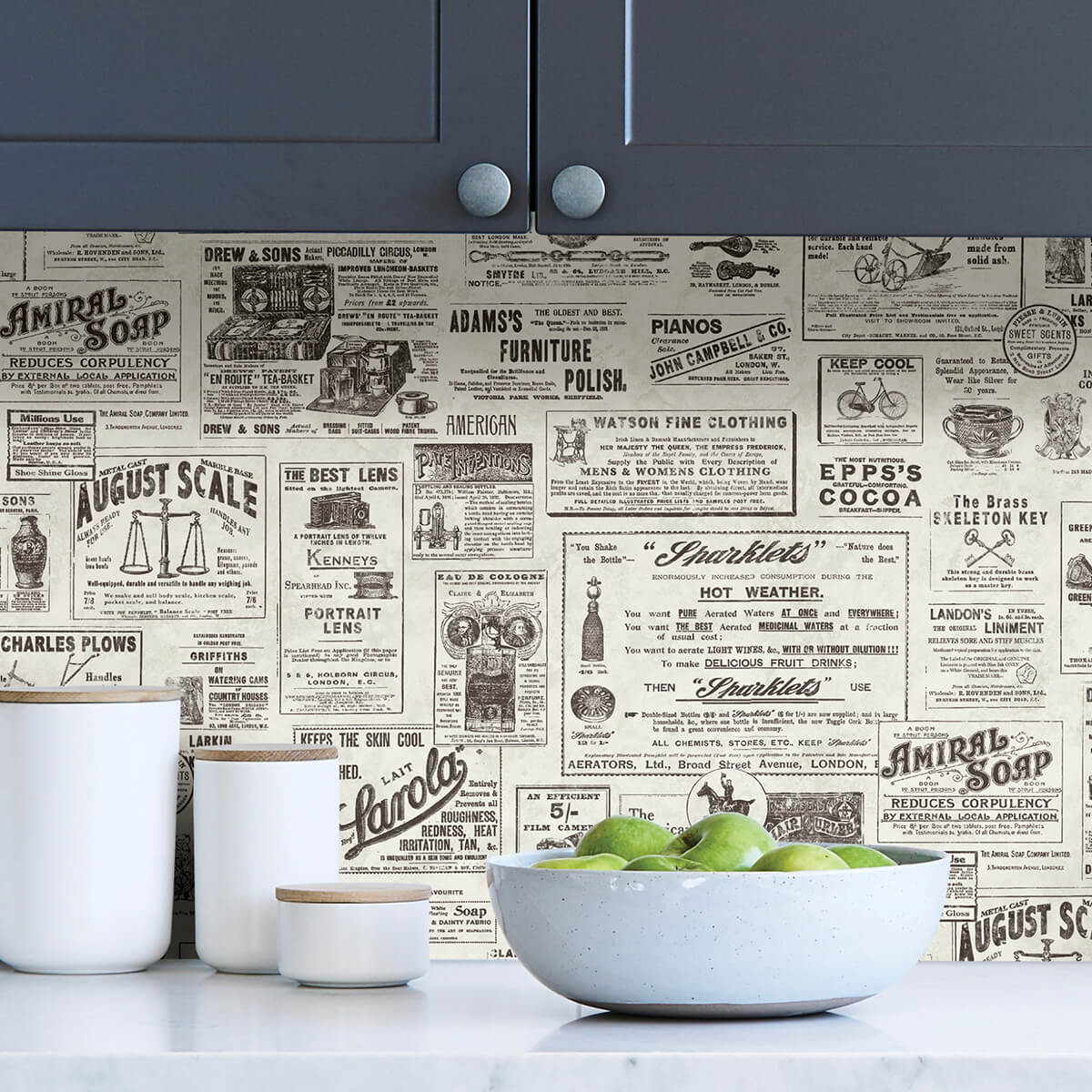 Charcoal Published Peel and Stick Wallpaper - York Wallcoverings - NUS3626 - York Wallcoverings Wallpaper
