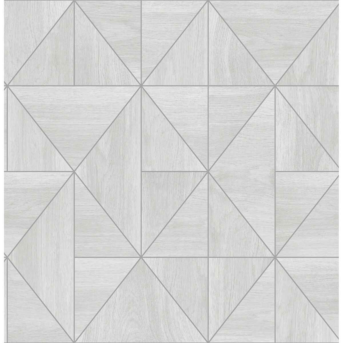 Cheverny Light Grey Wood Tile Wallpaper - York Wallcoverings - 2896-25320