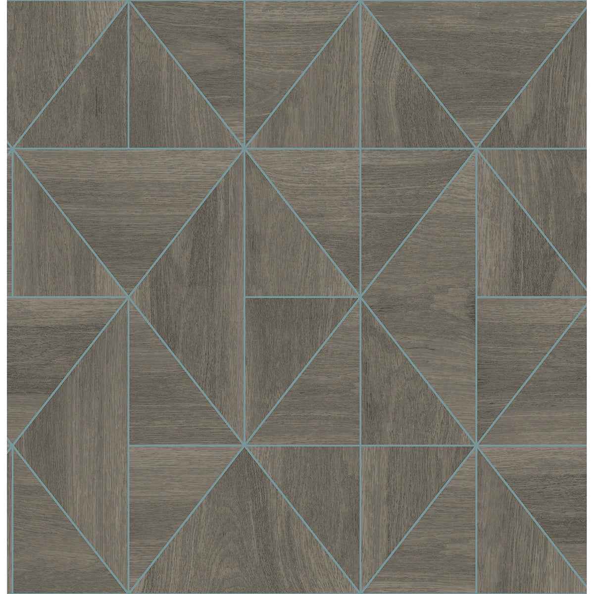 Cheverny Brown Wood Tile Wallpaper - York Wallcoverings - 2896-25322