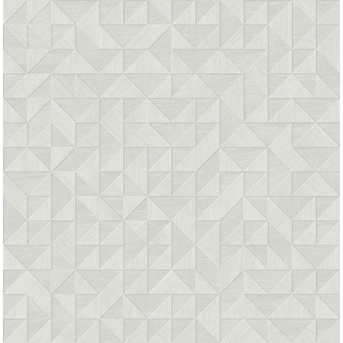 Gallerie Light Grey Triangle Geometric Wallpaper - York Wallcoverings - 2896-25325 - York Wallcoverings Wallpaper