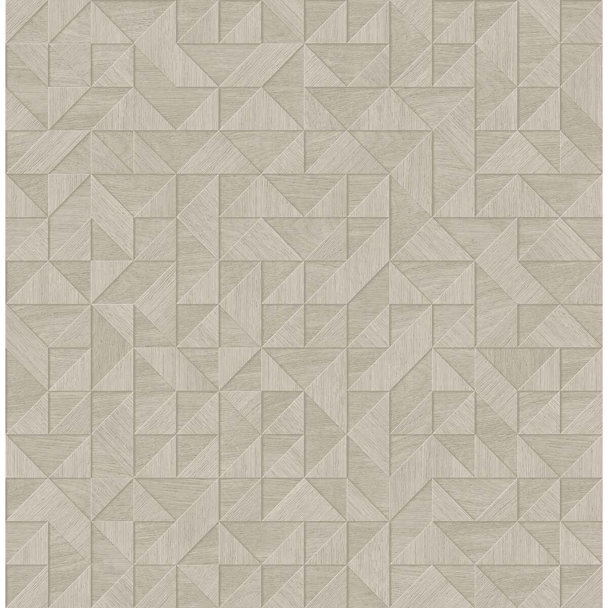 Gallerie Grey Triangle Geometric Wallpaper - York Wallcoverings - 2896-25329 - York Wallcoverings Wallpaper