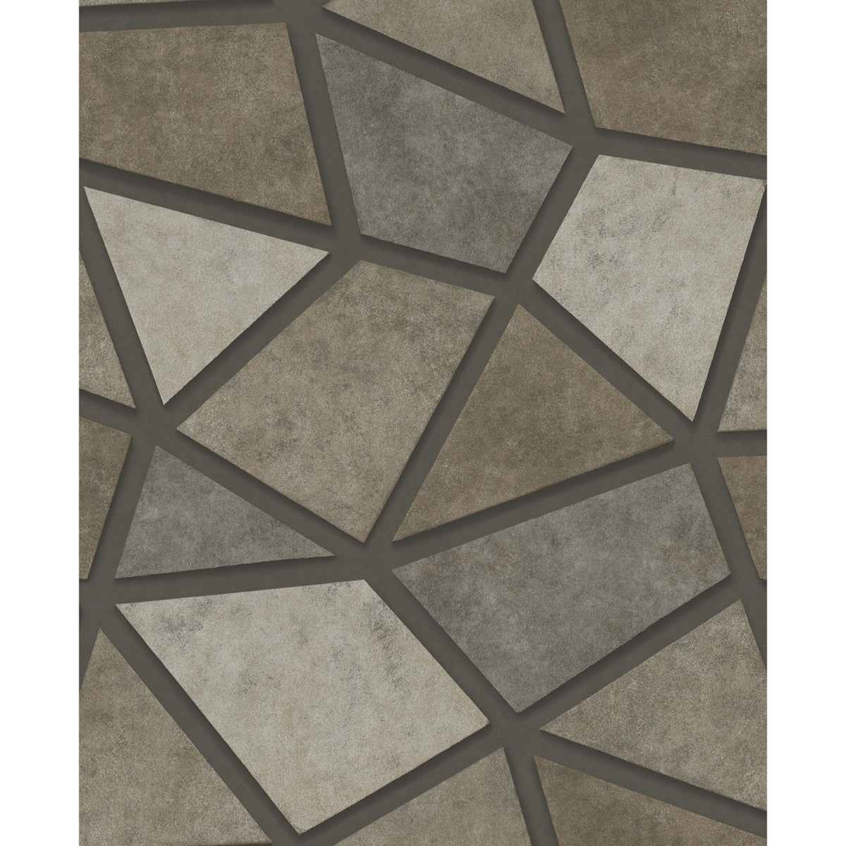 Coty Stone Geometric Patchwork Wallpaper - York Wallcoverings - 2896-25348 - York Wallcoverings Wallpaper