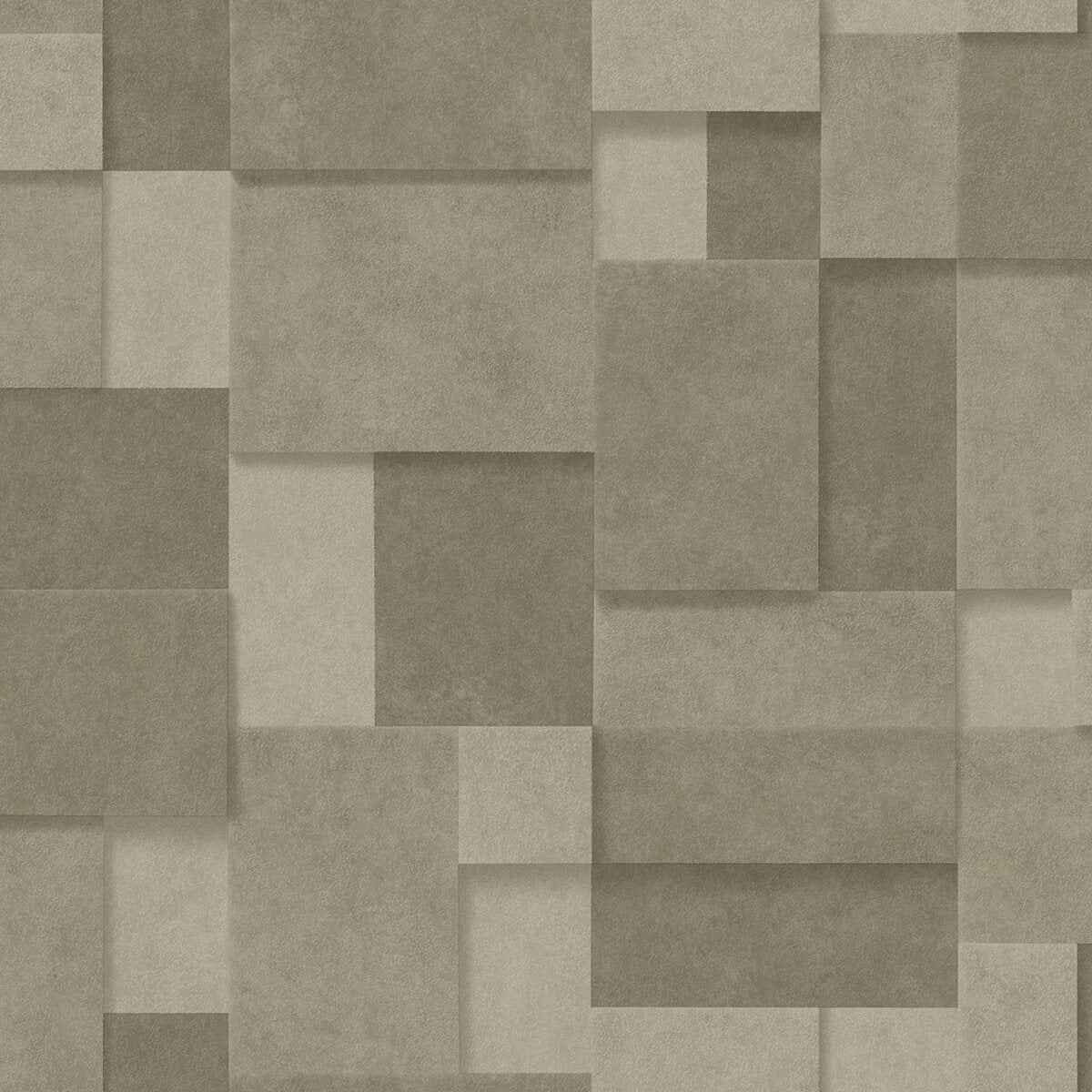 Duchamp Gold Patchwork Metallic Wallpaper - York Wallcoverings - 2896-25352