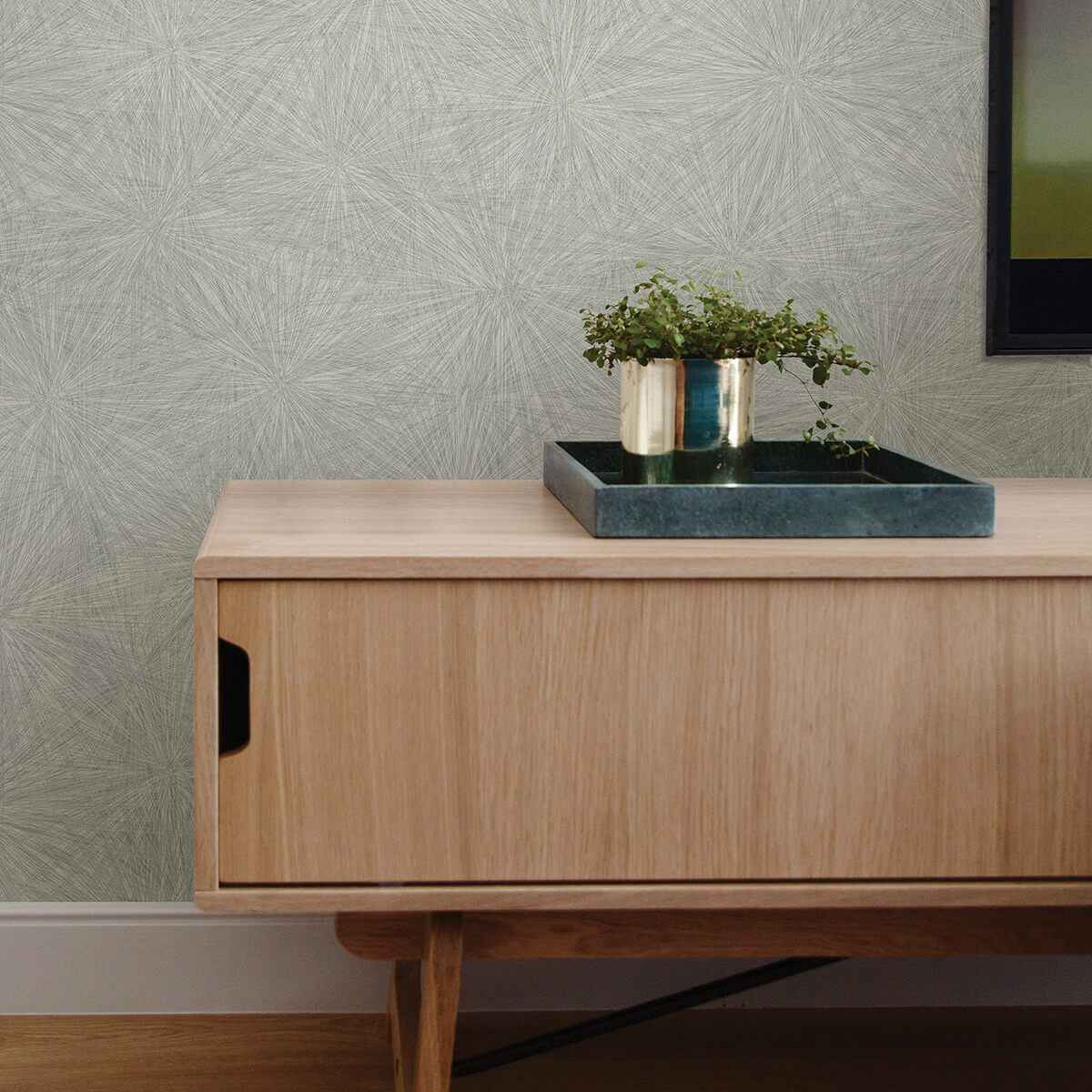 Majestic Light Green Starburst Wallpaper - York Wallcoverings - 2945-1123 - York Wallcoverings Wallpaper