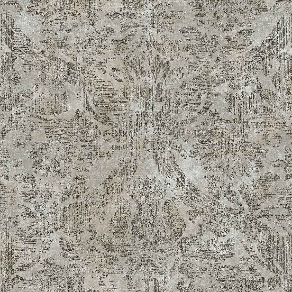 Abigail Grey Damask Wallpaper - York Wallcoverings - 2945-2755 - York Wallcoverings Wallpaper