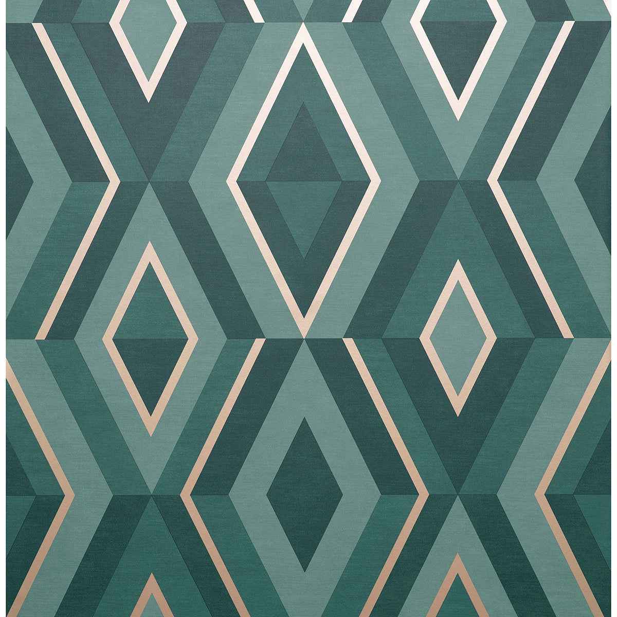 Shard Turquoise Geometric Wallpaper - York Wallcoverings - FD42609