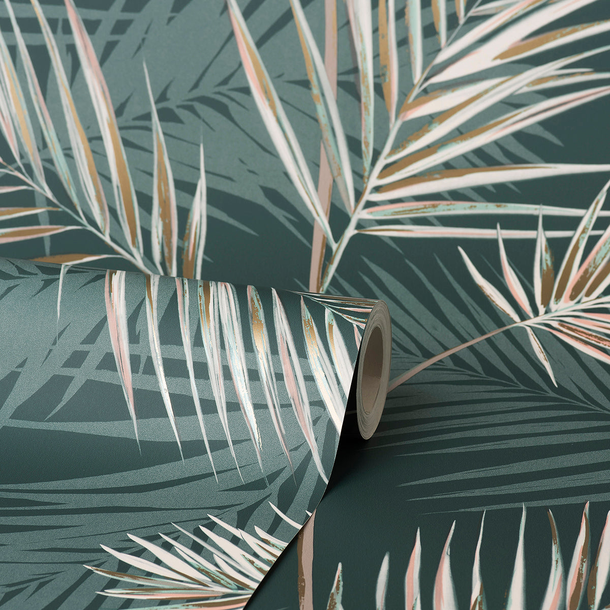 south-beach-evergreen-fronds-wallpaper-york-wallcoverings-fd42679 - York Wallcoverings Wallpaper