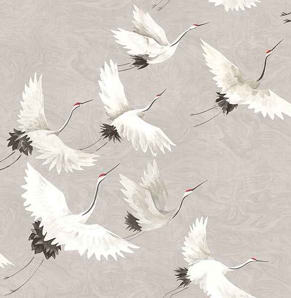Grey Halcyon Peel and Stick Wallpaper - York Wallcoverings - NUS3678