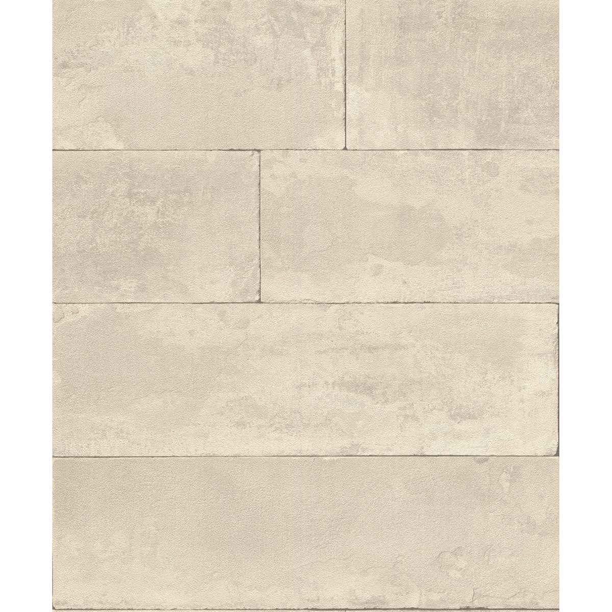 Lanier Neutral Stone Plank Wallpaper - York Wallcoverings - 4015-426014 - York Wallcoverings Wallpaper