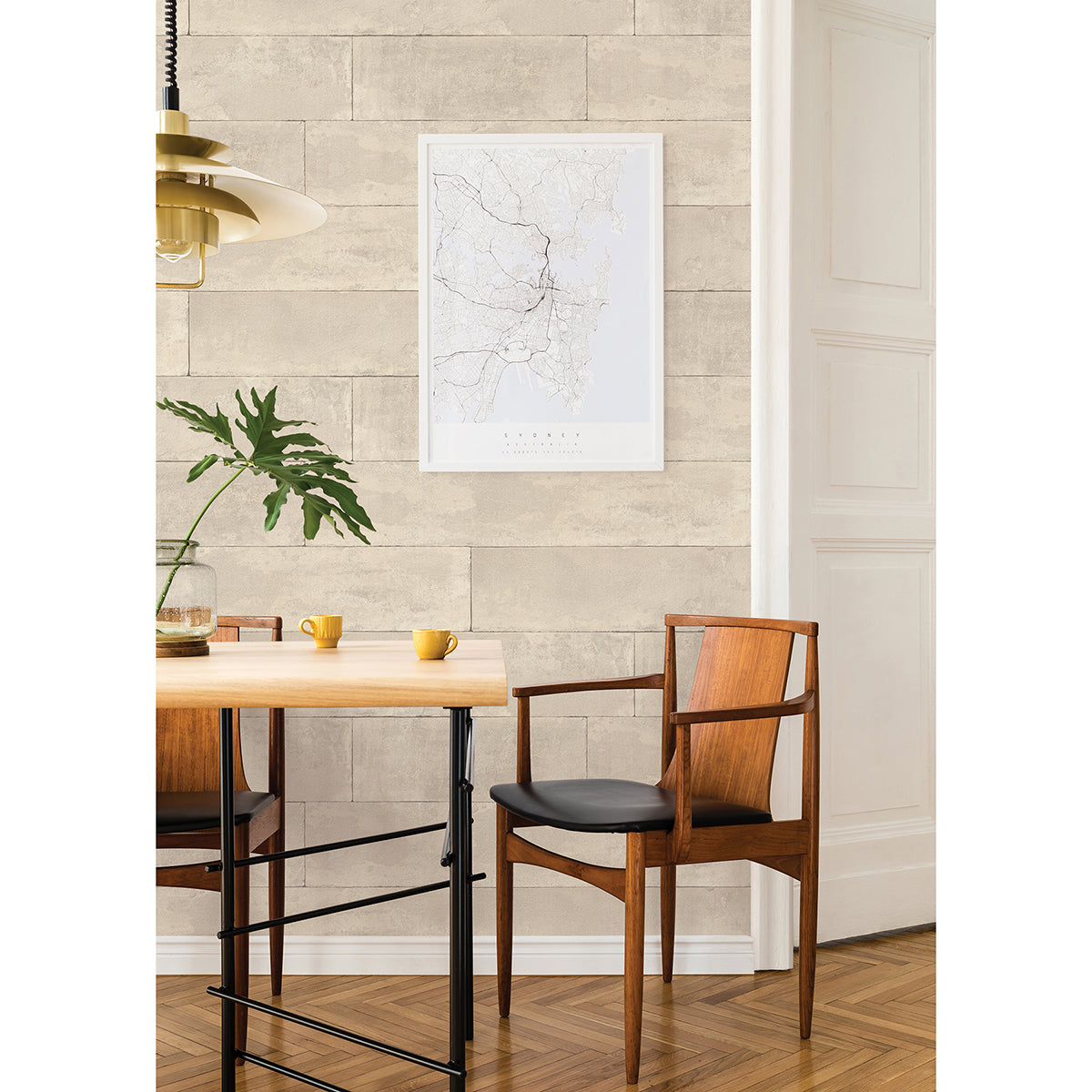 lanier-neutral-stone-plank-wallpaper-york-wallcoverings-4015-426014 - York Wallcoverings Papel pintado