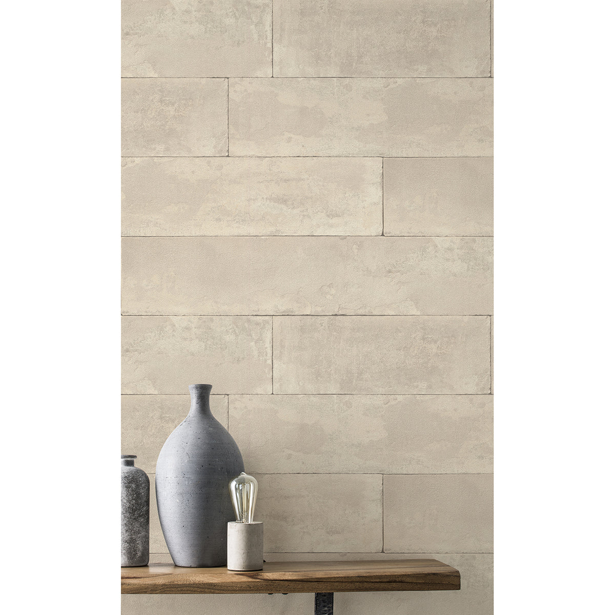 lanier-neutral-stone-plank-wallpaper-york-wallcoverings-4015-426014 - York Wallcoverings Papel pintado