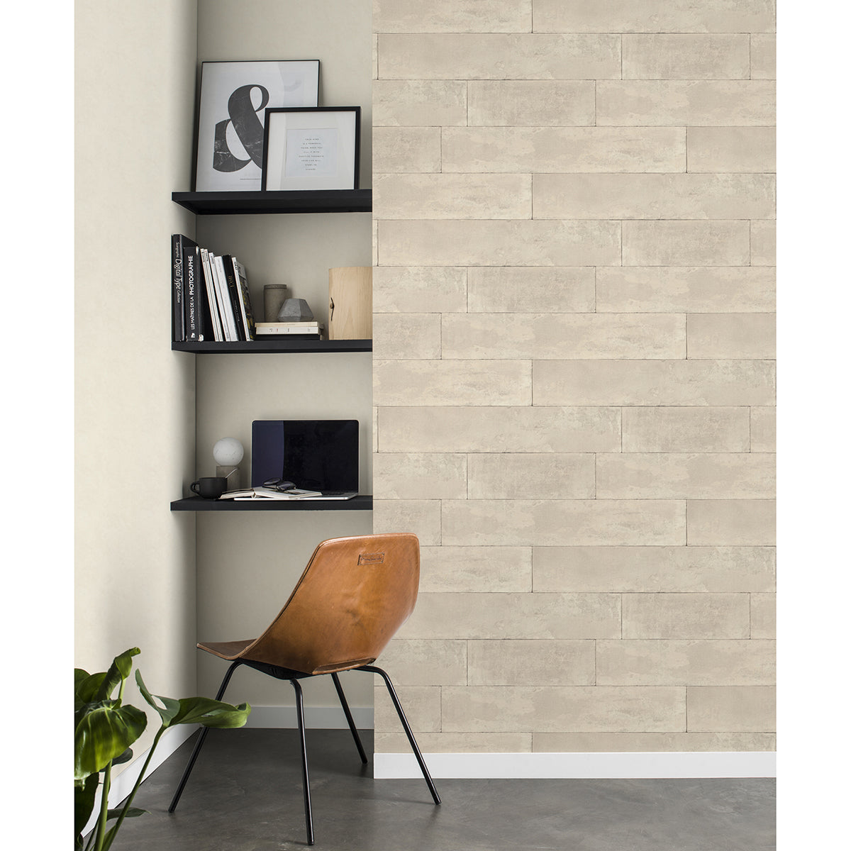 lanier-neutral-stone-plank-wallpaper-york-wallcoverings-4015-426014 - York Wallcoverings Papel pintado