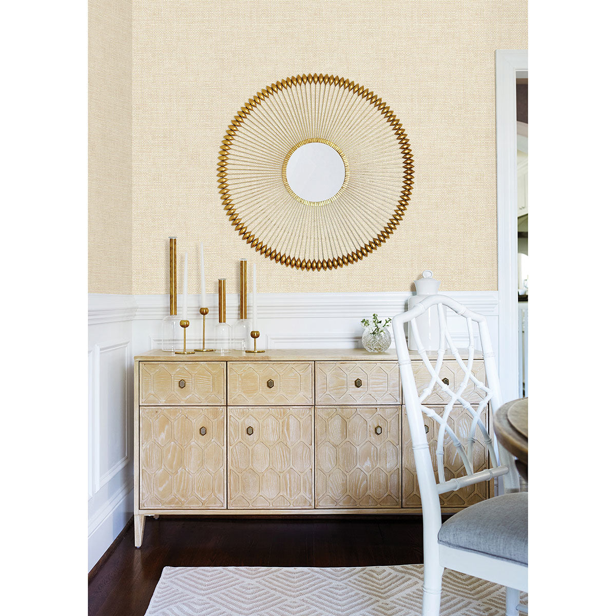 hartman-neutral-faux-grasscloth-wallpaper-york-wallcoverings-2767-01694 - York Wallcoverings Papel pintado
