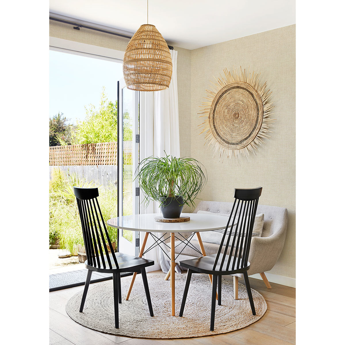 hartman-neutral-faux-grasscloth-wallpaper-york-wallcoverings-2767-01694 - York Wallcoverings Papel pintado