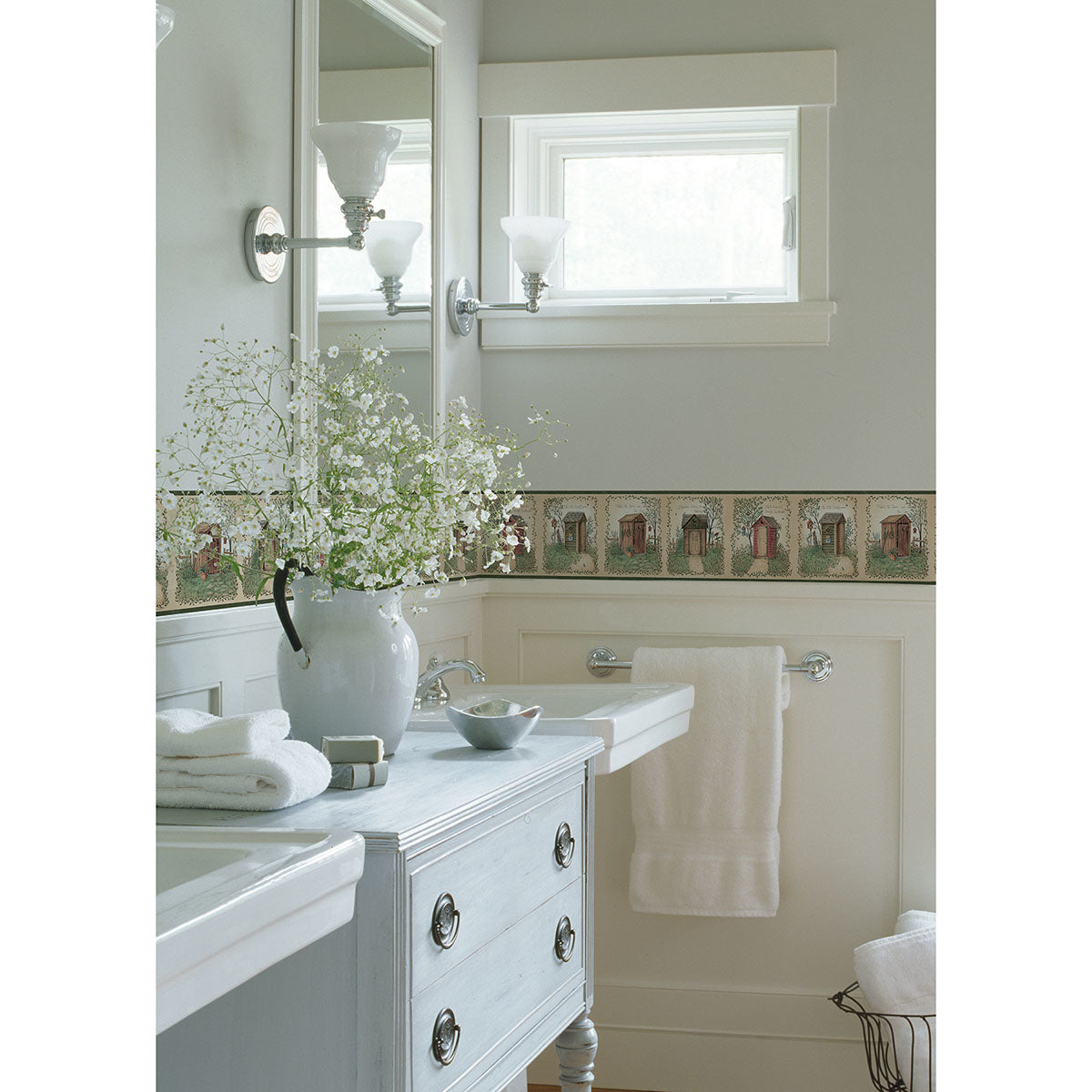 fisher-sage-country-outhouses-wallpaper-york-wallcoverings-ctr50321b - York Wallcoverings Wallpaper