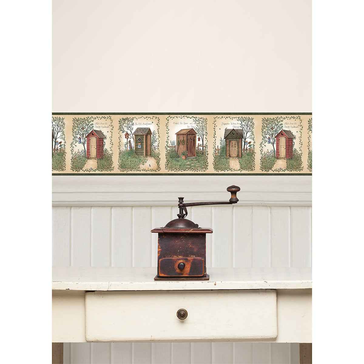 fisher-sage-country-outhouses-wallpaper-york-wallcoverings-ctr50321b - York Wallcoverings Wallpaper