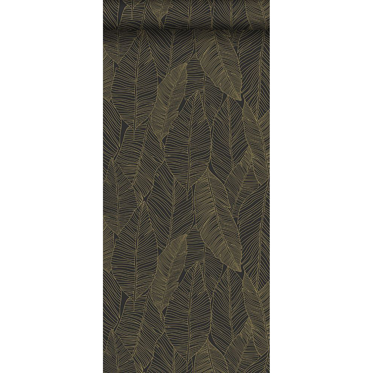canales-black-gold-inked-leaves-wallpaper-york-wallcoverings-dd139126 - York Wallcoverings Papel pintado