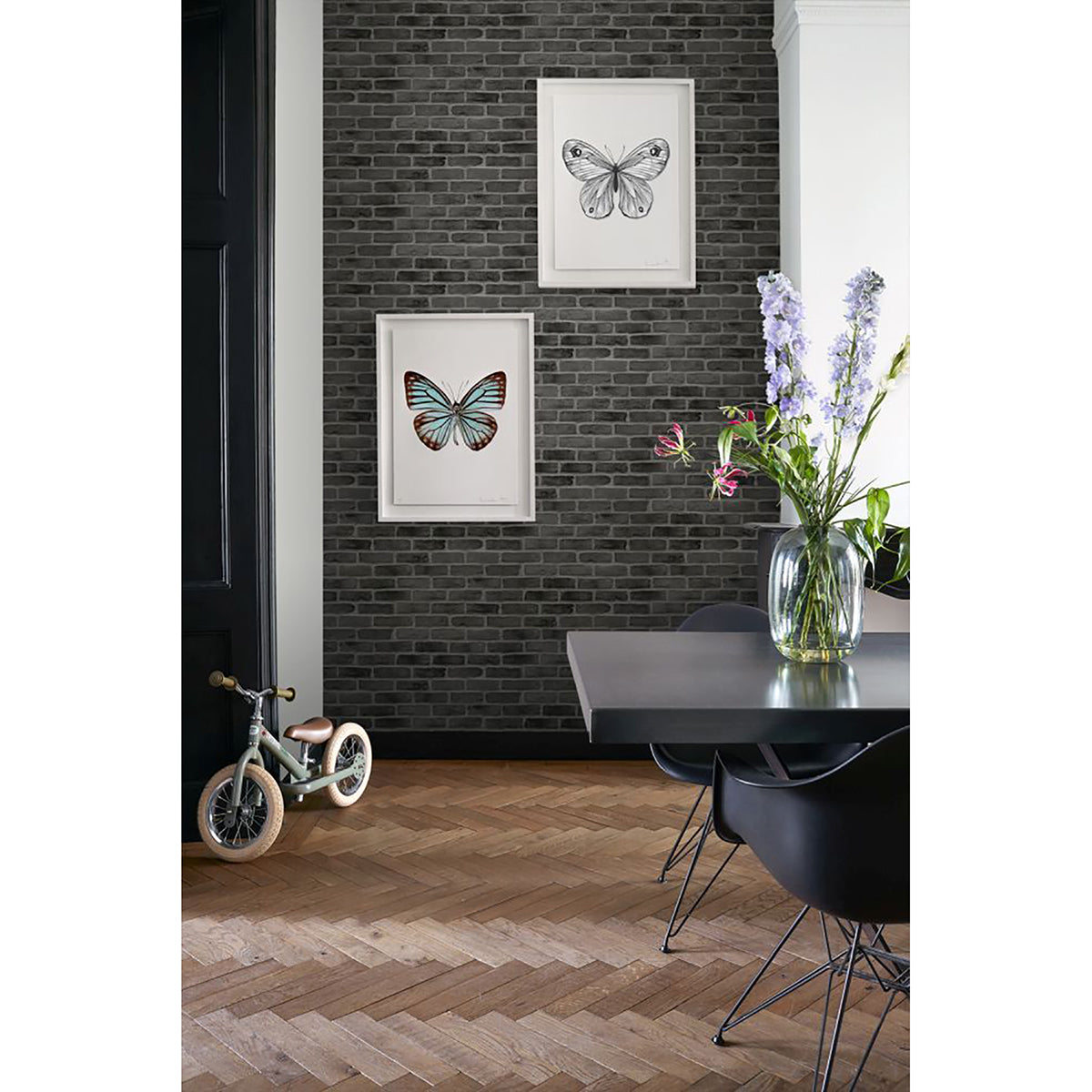 burnham-black-brick-wall-wallpaper-york-wallcoverings-dd139138 - York Wallcoverings Papel pintado