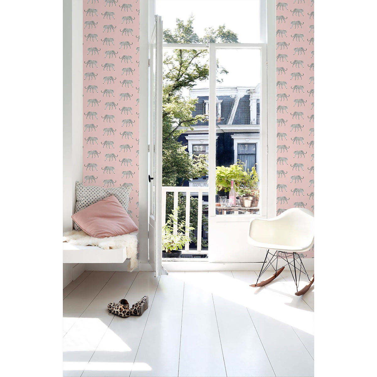 prowl-pink-jaguars-wallpaper-york-wallcoverings-dd139177 - York Wallcoverings Wallpaper