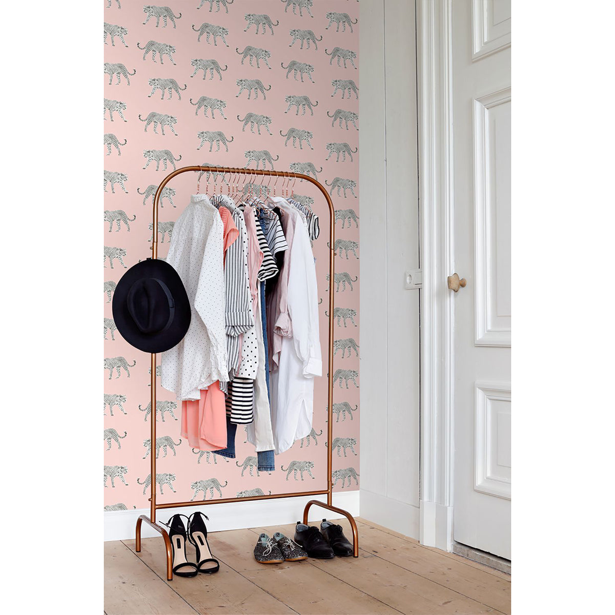 prowl-pink-jaguars-wallpaper-york-wallcoverings-dd139177 - York Wallcoverings Wallpaper
