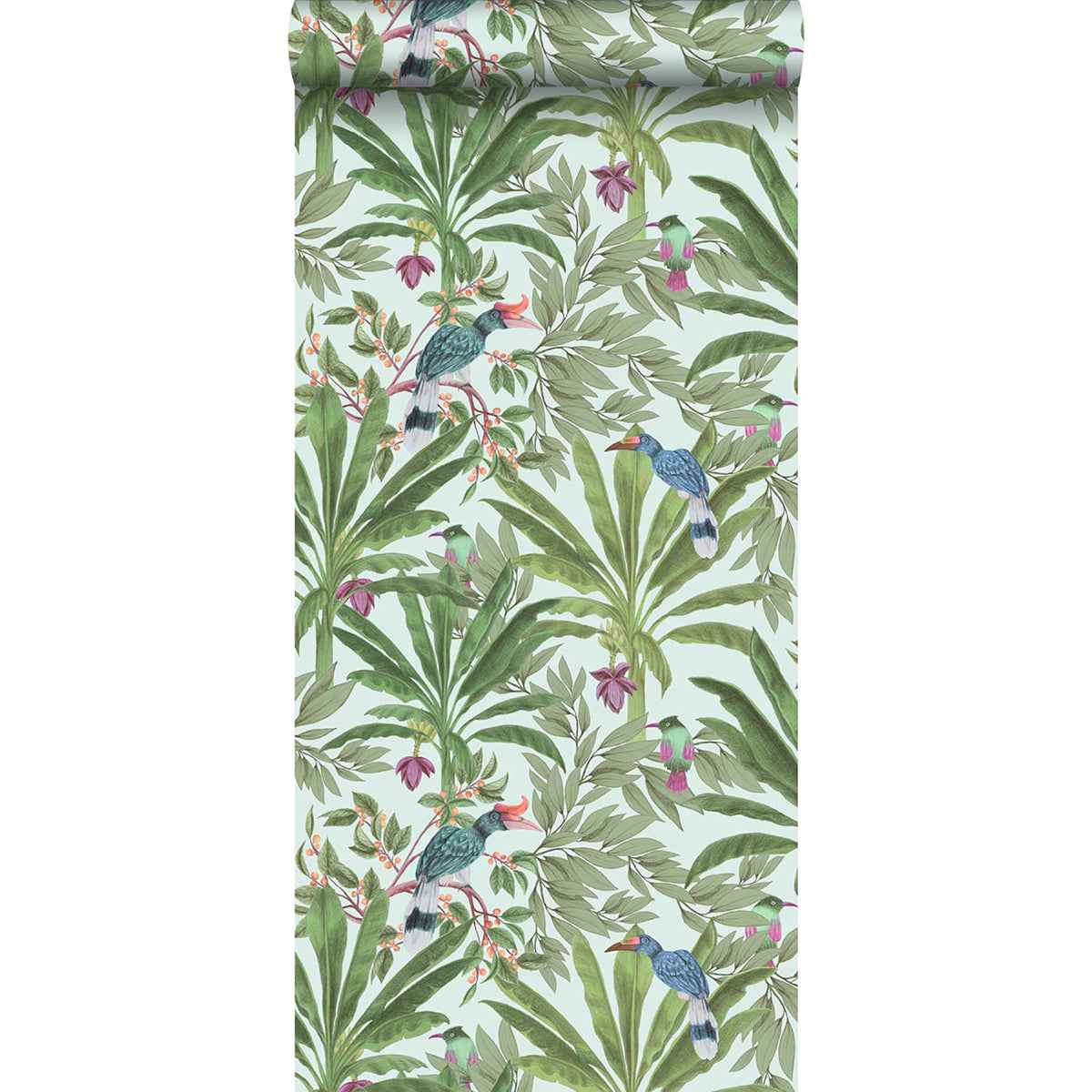 Carola Green Jungle Tropics Wallpaper - York Wallcoverings - DD139189 - York Wallcoverings Wallpaper