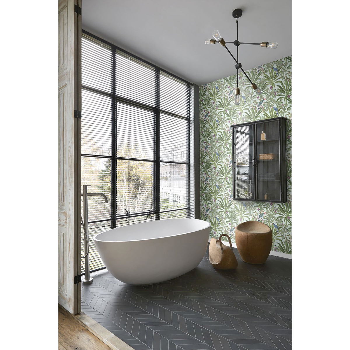 carola-green-jungle-tropics-wallpaper-york-wallcoverings-dd139189 - York Wallcoverings Wallpaper