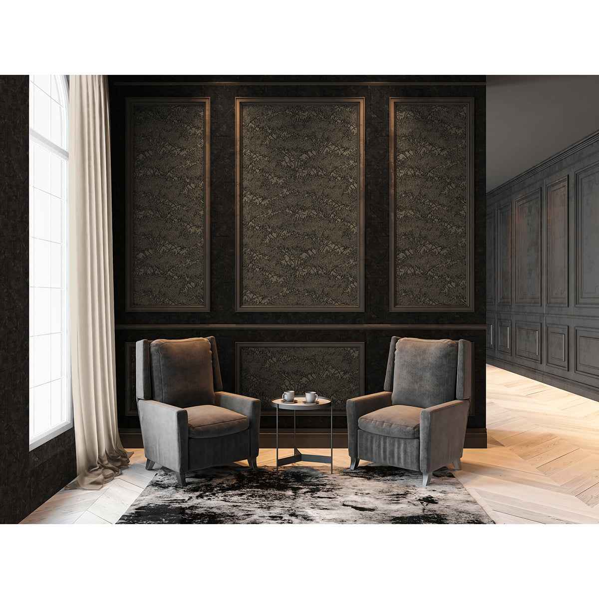 Hornbeam Brown Tree Wallpaper - York Wallcoverings - AS369725 - York Wallcoverings Wallpaper